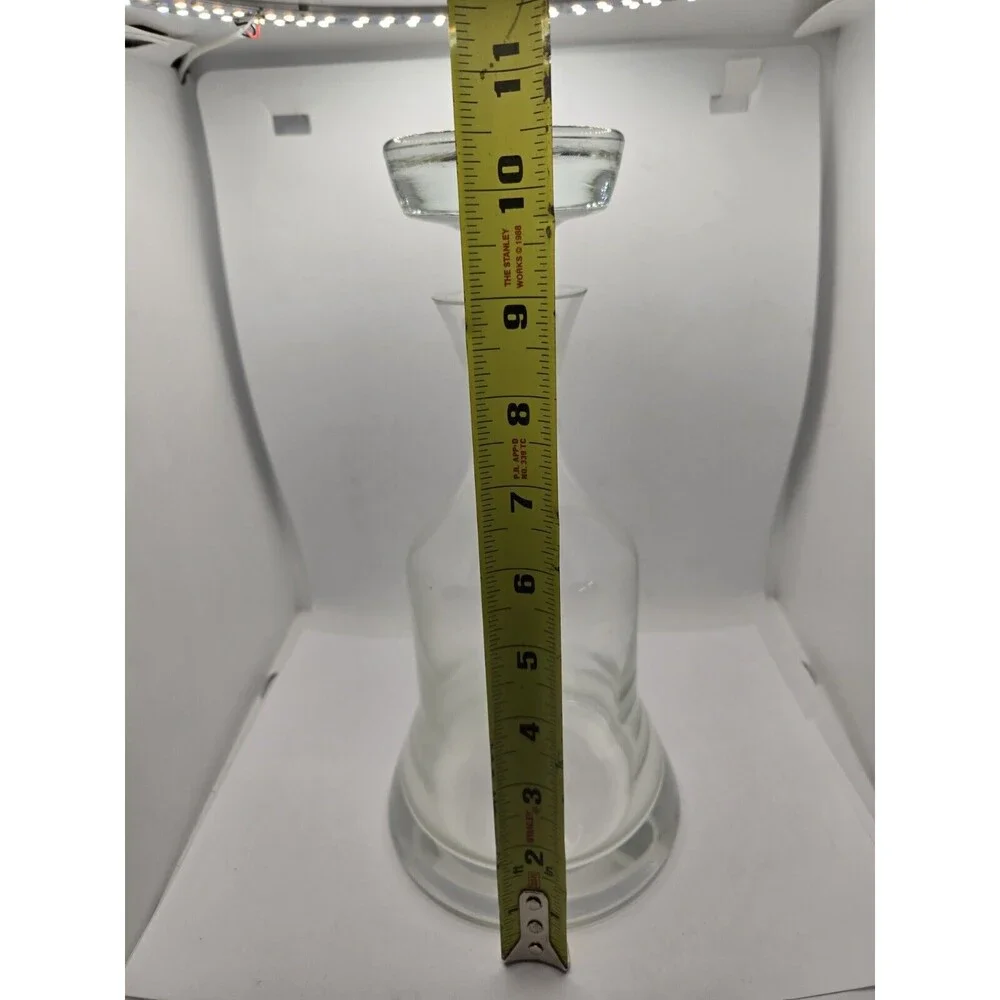 Vintage Crystal Liquor Decanter Bottle With Stopper Heavy No chips or cracks